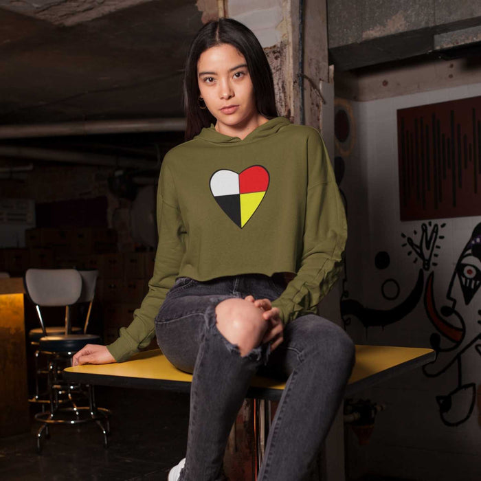 Native Heart | Crop Hoodie